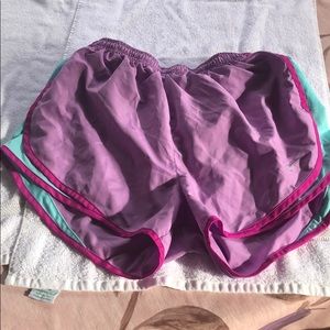 Nike dry fit shorts. Purple. Size MED. mild wear.